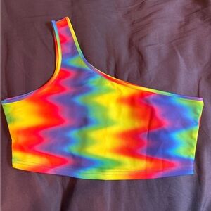 Club Exx Rainbow Crop Top